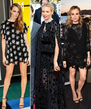 Cara Delevingne, Sienna Miller, Diane Kruger v trendu hvězdných šatů