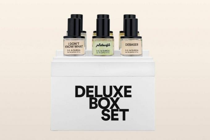 Dsanddurga DELUXE BOX SET PARFUME AFTERPAY ELÉRHETŐ 6 x 10 ml-es miniatűr parfüm a csodálatos karosszékes utazásokhoz.