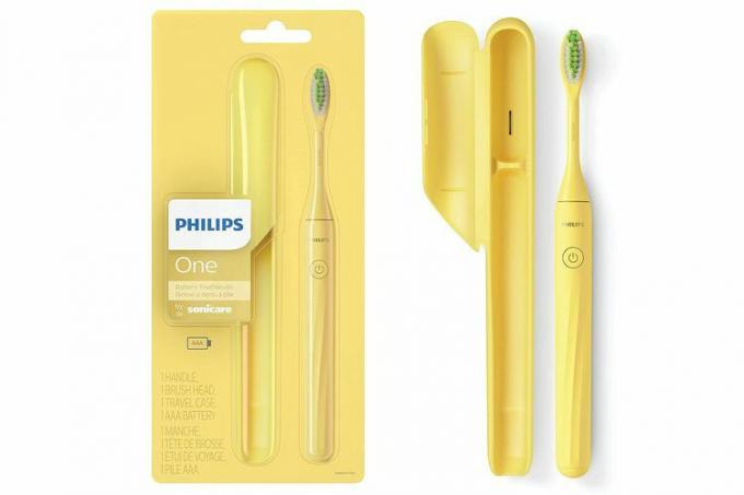 „Philips One“, „Sonicare Battery“ dantų šepetėlis, mangų geltonas