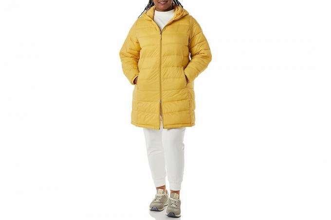 Амазон Ессентиалс женски јаки пуфер капут дугих рукава