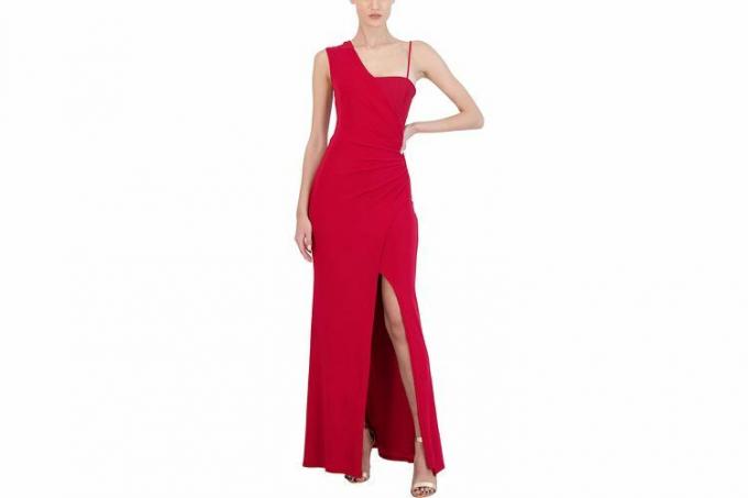 BCBGMAXAZRIA Vestido ajustado sin mangas para mujer rojo