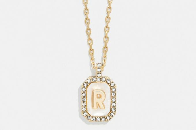 Collier initial en or et nacre Baublebar