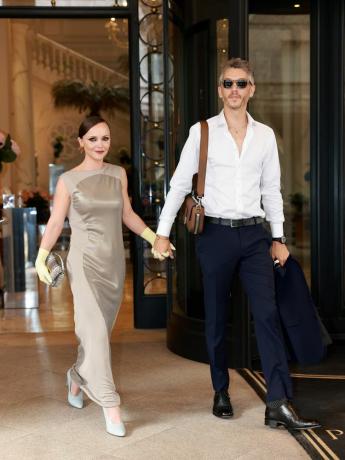 Christina Ricci e Mark Hampton Semana da Moda de Milão