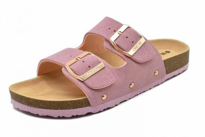 Amazon ONCAI Womens Flat Slide Sandaler med buestøtte 