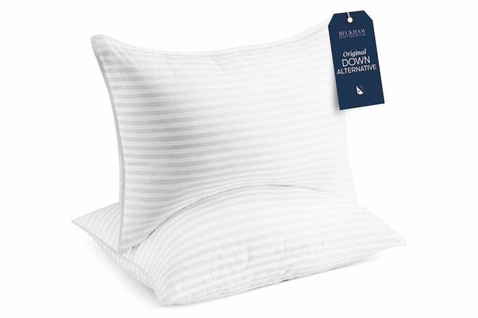 Amazon Beckham Hotel Collection Bed Pillows King Size Set of 2 - Down Alternative Bedding Gel Cooling Велика Подушка для спини, живота або сну на боці