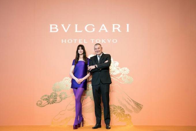 Anne Hathaway Bvlgari Hotel Tokyo atklāšana