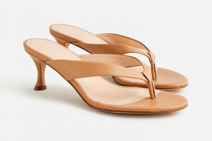 J.Crew Violetta, in Italien gefertigte Zehenstegsandalen aus Leder