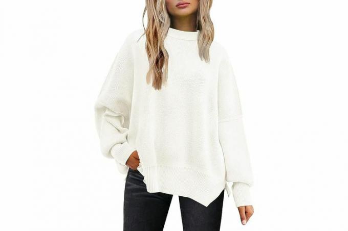 Amazon Oktober Prime Day LILLUSORY Sweater Lengan Panjang Sayap Kelelawar Crewneck Wanita Musim Gugur