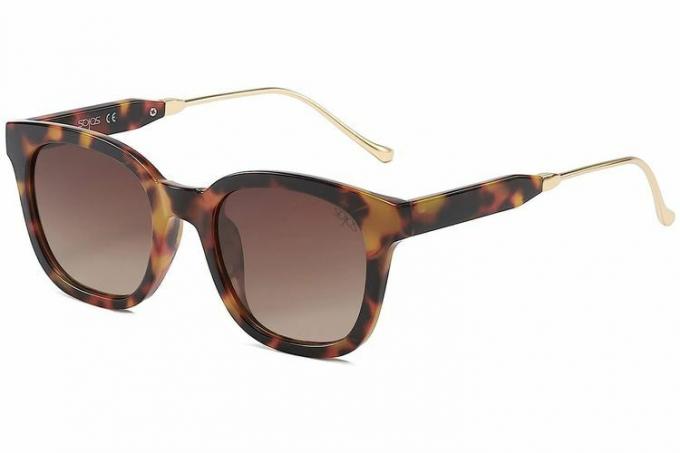 แว่นกันแดด SOJOS Classic Square Polarized สำหรับผู้หญิงผู้ชาย Retro Trendy UV400 Sunnies