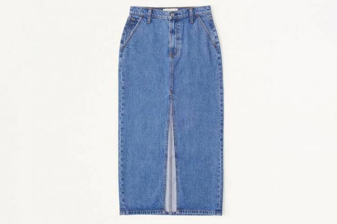 Abercrombie & Fitch denim maxiskjørt