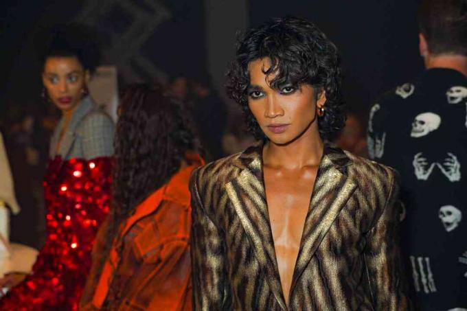 Bretman Rock deltar på Christian Cowan SS22 RUNWAY-showet under New York Fashion Week 