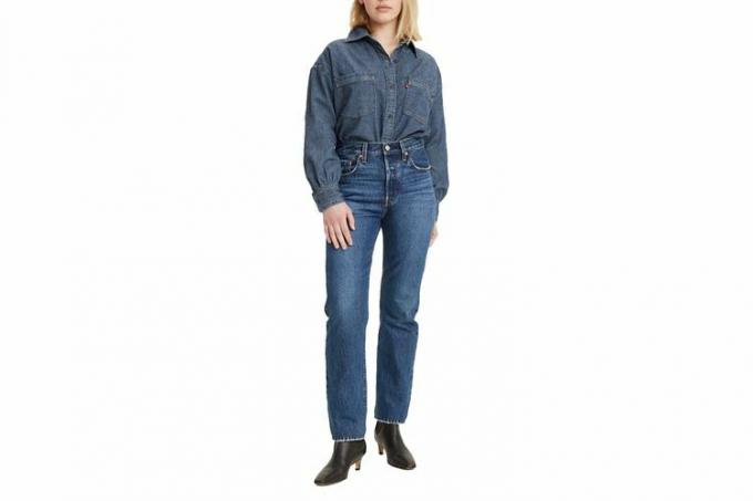 levis-501-оригинальная посадка-женские джинсы