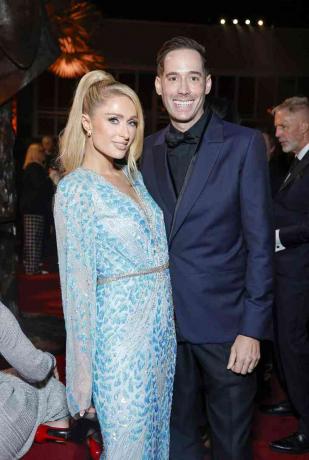 Paris Hilton และ LACMA Trustee Carter Reum เข้าร่วมงาน LACMA Art+Film Gala ประจำปี 2023