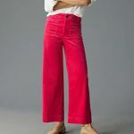 Anthropologie Colette cropped corduroy broek met wijde pijpen