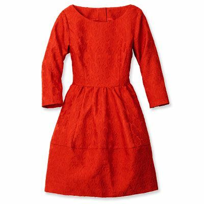 H&M kırmızı dantel elbise