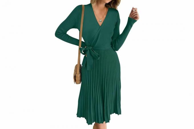 Dámske sveterové šaty s dlhým rukávom Amazon ANRABESS 2023