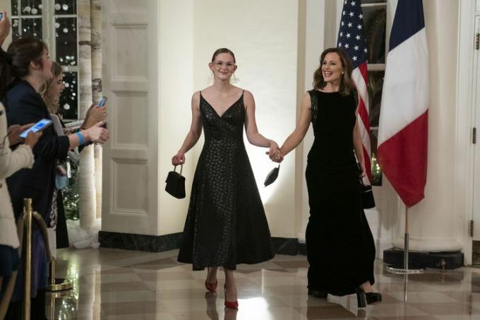 Jennifer Garner Violet Affleck dîner d'État à la Maison Blanche