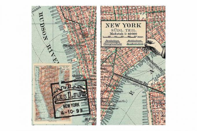 HomArt Mapa města New York Velké dekorativní zápasy