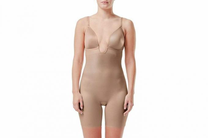 Spanx Κοστούμι Η φανταχτερή σας φανταχτερή φόρμα με χαμηλά στην πλάτη στο μέσο του μηρού