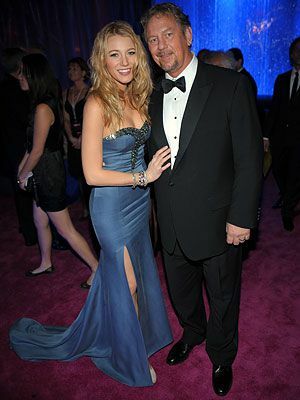 Blake Lively y Ernie Lively, InStyleWarner Brothers Golden Globes After-party, Globos de Oro 2009