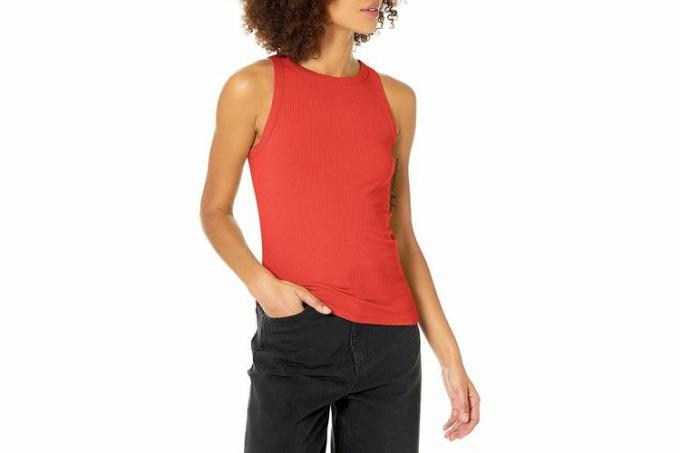 Drop naisten Valerie Cutaway-neck Racerback Rib -neulottu toppi