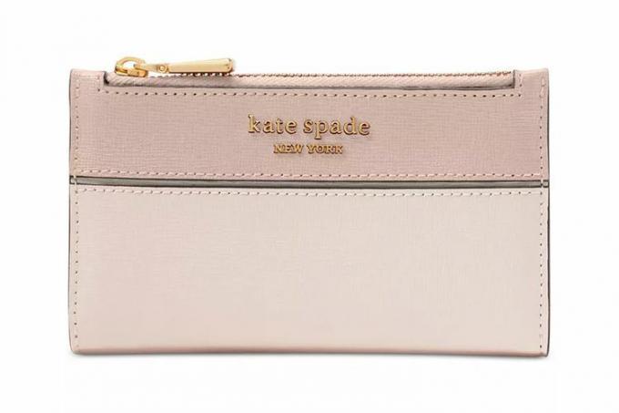 Маленький тонкий двоскладний гаманець Kate Spade Morgan Colorblocked
