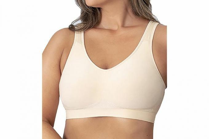 Amazon SHAPERMINT შეკუმშვის Wirefree მაღალი მხარდაჭერის Bra Nude