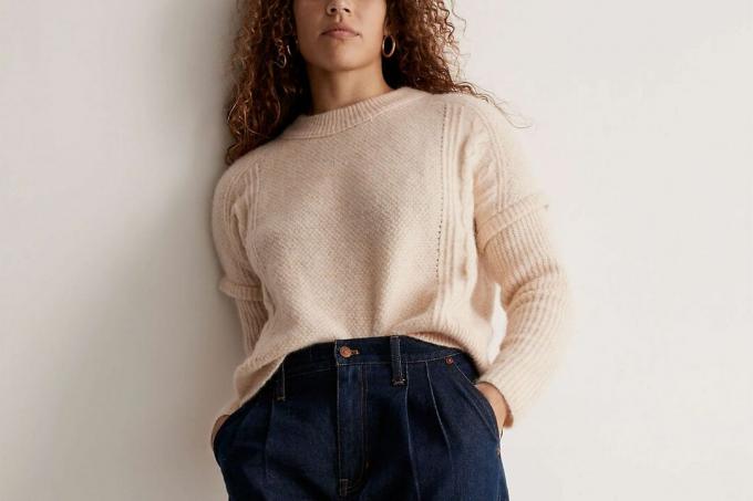 Madewell Cable Havener Pullover სვიტერი