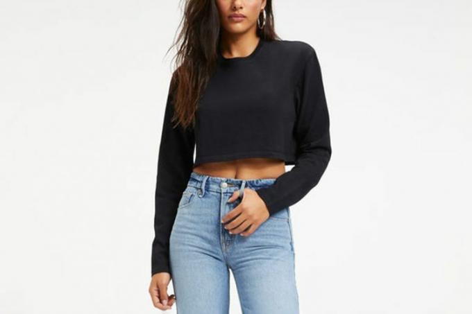 좋은 American COTTON CROPPED LONG SLEEVE