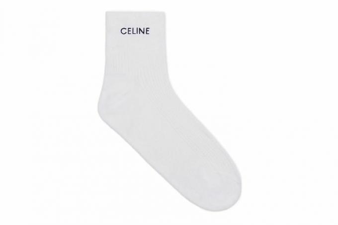 ถุงเท้า CELINE COTTON สีขาว