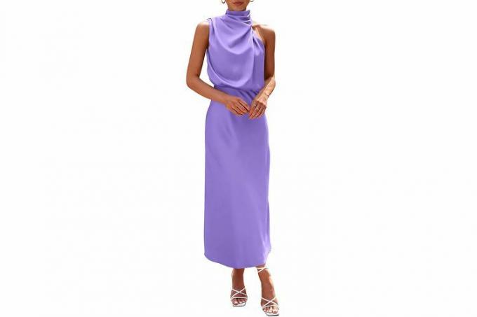 PRETTYGARDEN Vestido de satén de verano 2023 para mujer