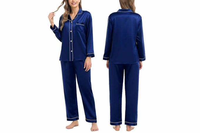 Sada Amazon SWOMOG Family Matching Silk Pyjamas Set