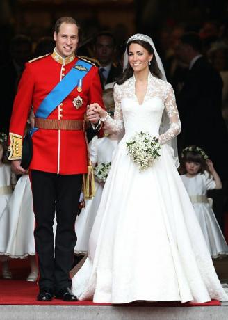 Photos de mariage de célébrités - Catherine Middleton et le prince William