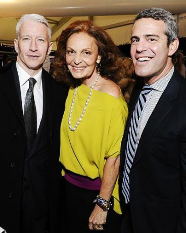 Anderson Cooper, Diane Von Furstenberg ja Andy Cohen