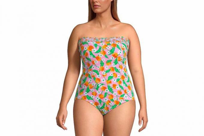 Baju Renang One Piece End Draper James x Women's Bandeau Tahan Klorin dari Amazon Lands