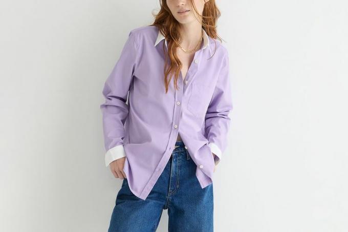 Edição Limitada Camisa Marie Marot X J.Crew em Thomas Mason