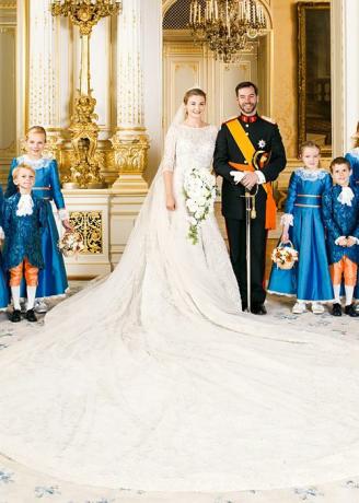 Svatební fotografie celebrit – hraběnka Stephanie z Lannoy a Jeho královská výsost princ Guillame Lucemburský
