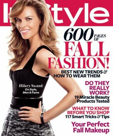 InStyle Covers - Settembre 2010, Hilary Swank