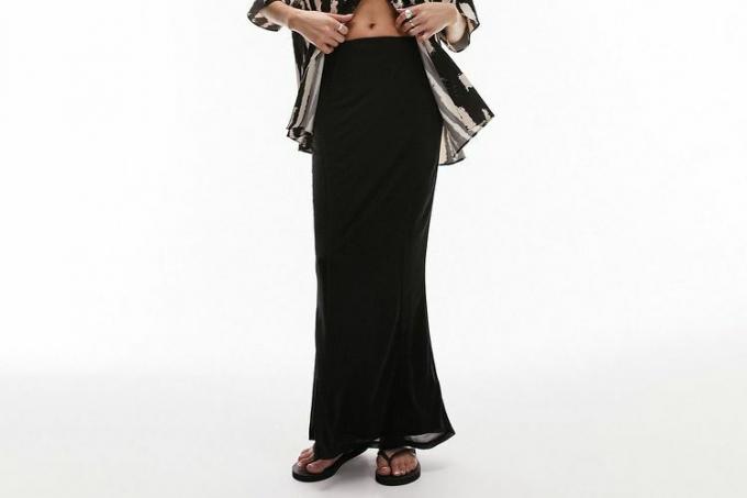 Rok Maxi Jersey Detail Jahitan Topshop Nordstrom