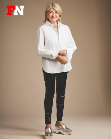 Martha Stewart metál cipőtrend 