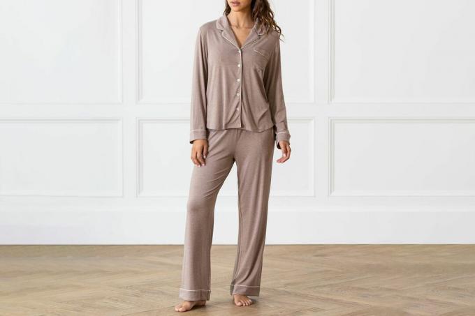 Cozy Earth Langarm-Pyjama-Set aus Bambus