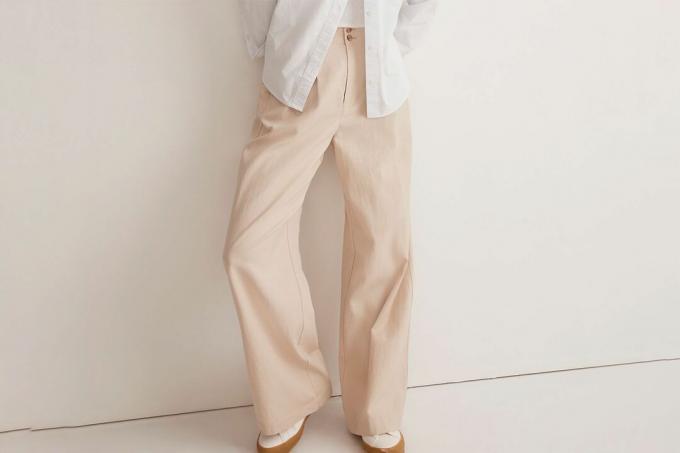 Pantaloni largi Madewell The Harlow