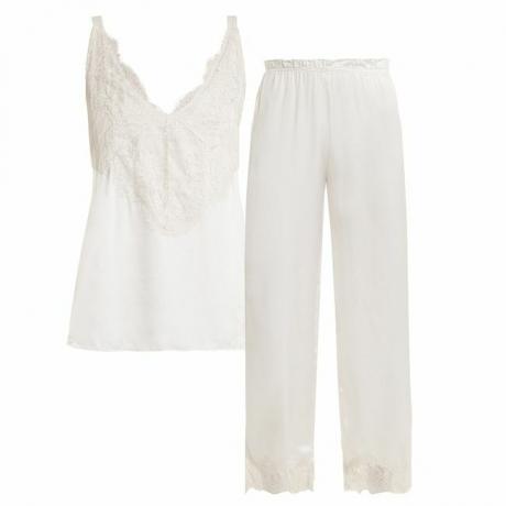 Set pigiama bianco pizzo