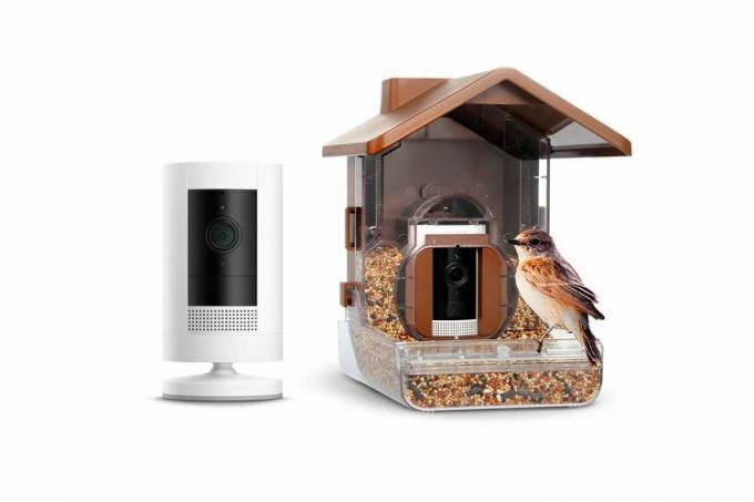 Ring Stick Up Cam + Wasserstein Bird Feeder Bundle