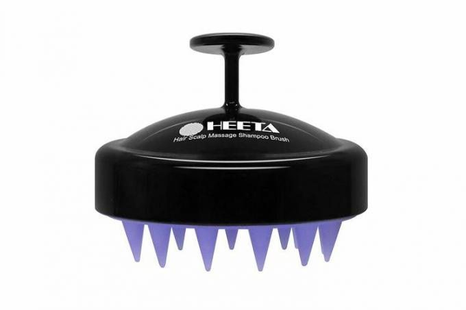 HEETA Hair Shampoo Brush, Scalp Care Hair Brush with Soft Silicone Scalp Massager (Noir)