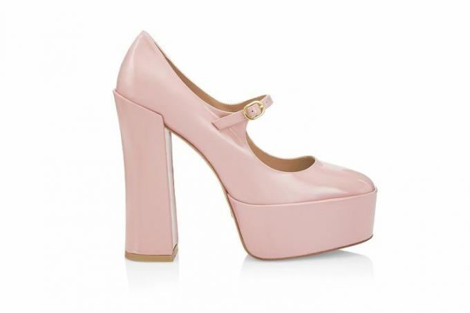 Stuart Weitzman SkyHigh Leder Mary Jane Pumps