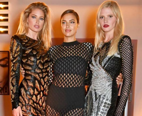 Doutzen Kroes, Irina Shayk และ Lara Stone 