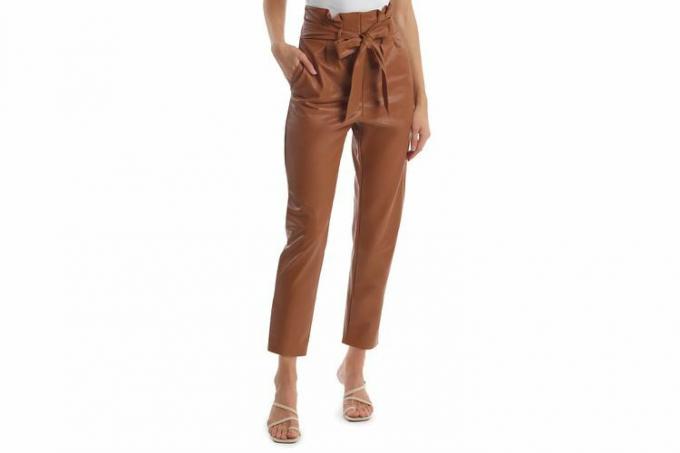 Commando Faux Leather Paperbag Waist Crop Pants