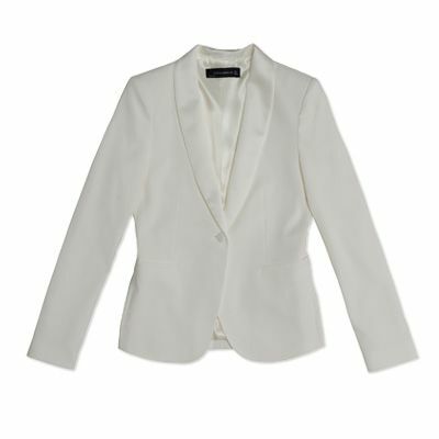 Móda podzim 2011 - Bílá smokingová bunda - Zara