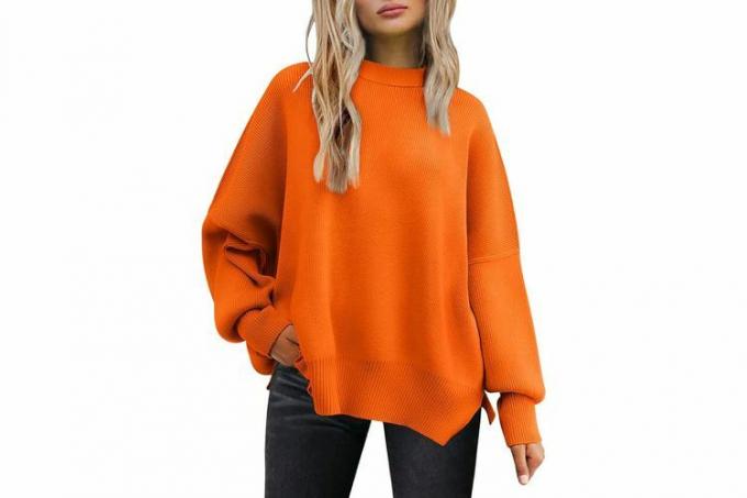 Amazon Oktober Prime Day LILLUSORY Sweater Lengan Panjang Sayap Kelelawar Crewneck Wanita Musim Gugur